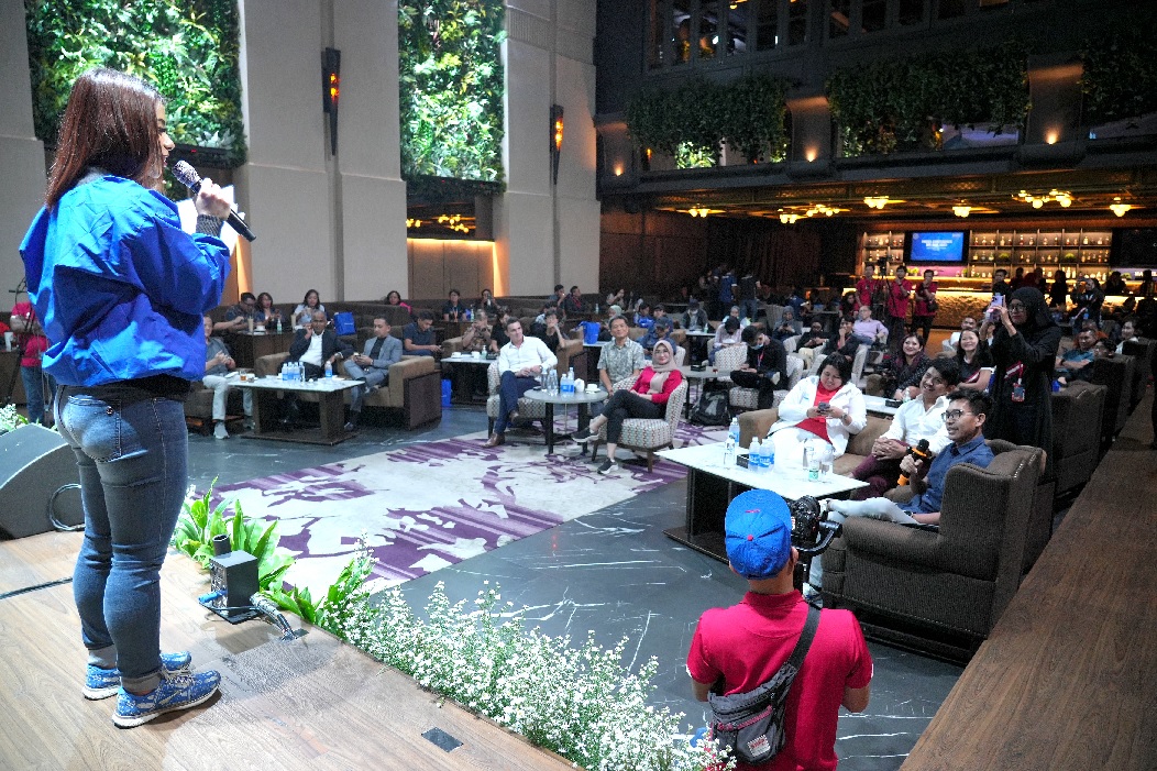 Konferensi pers dihadiri oleh jurnalis, tamu sponsor, serta komunitas