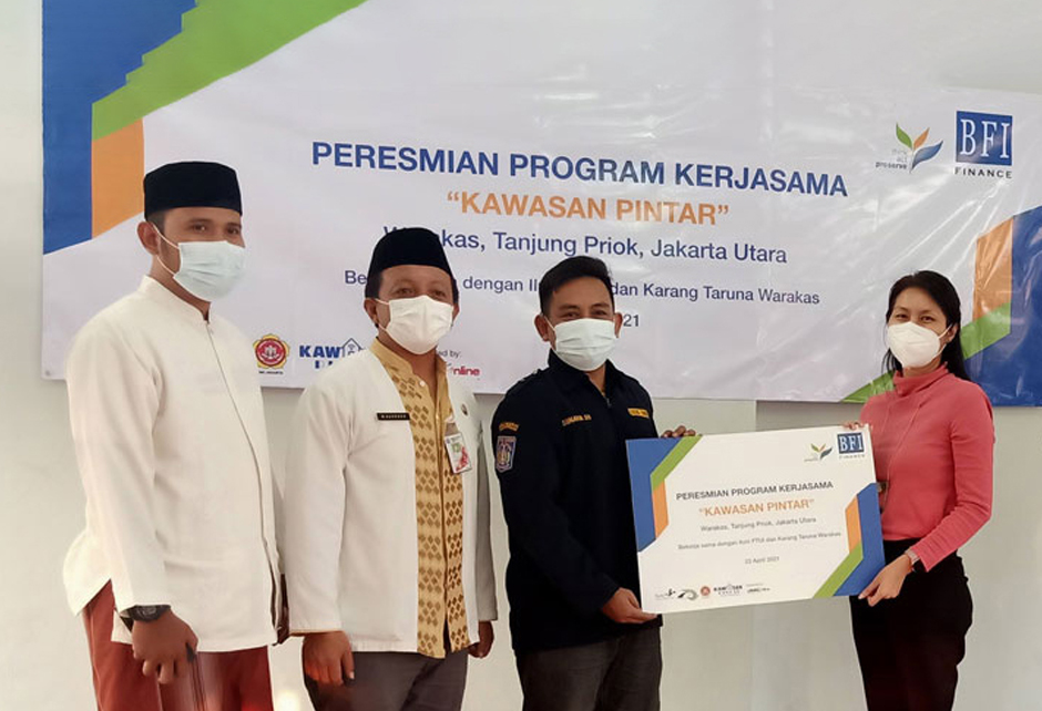 BFI Finance Resmikan Jaringan Internet Nirkabel Di Kawasan Pintar Warakas